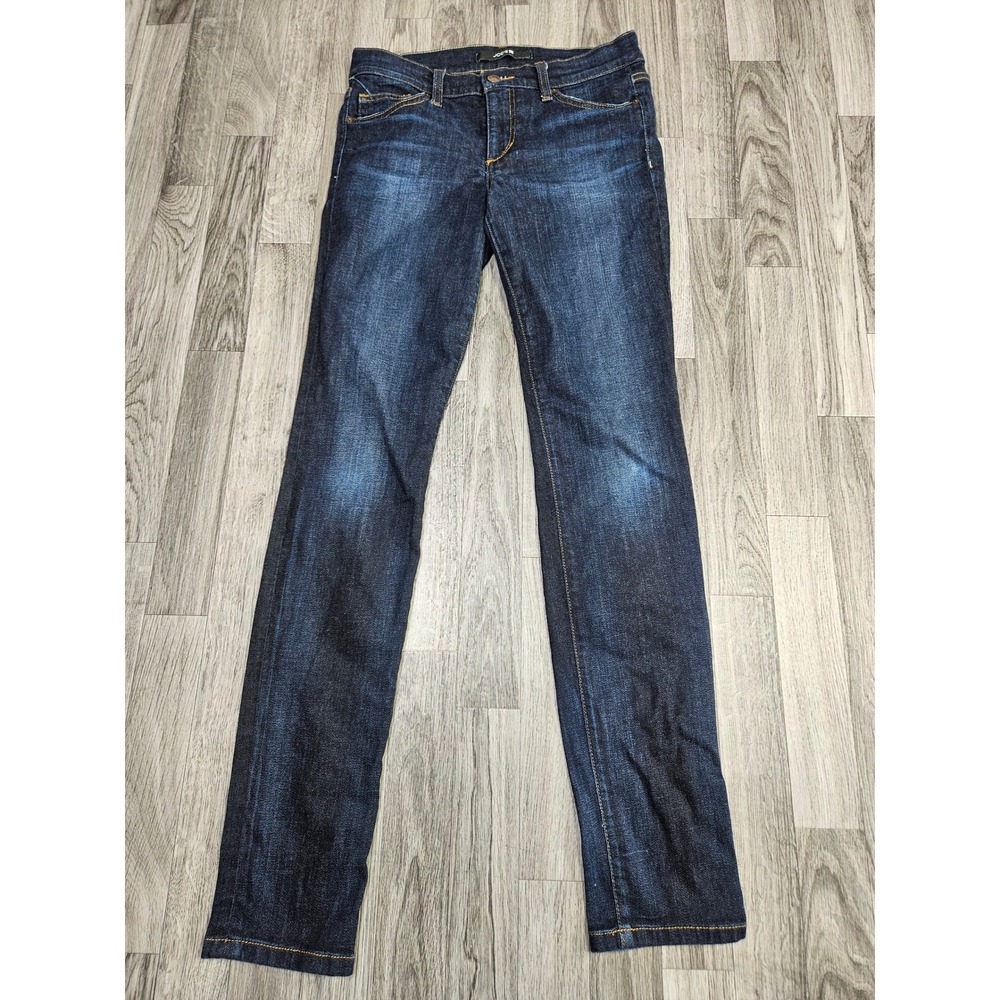 Joe's Jeans Straight Leg Women 28 Dark Blue Indigo Stretch Denim